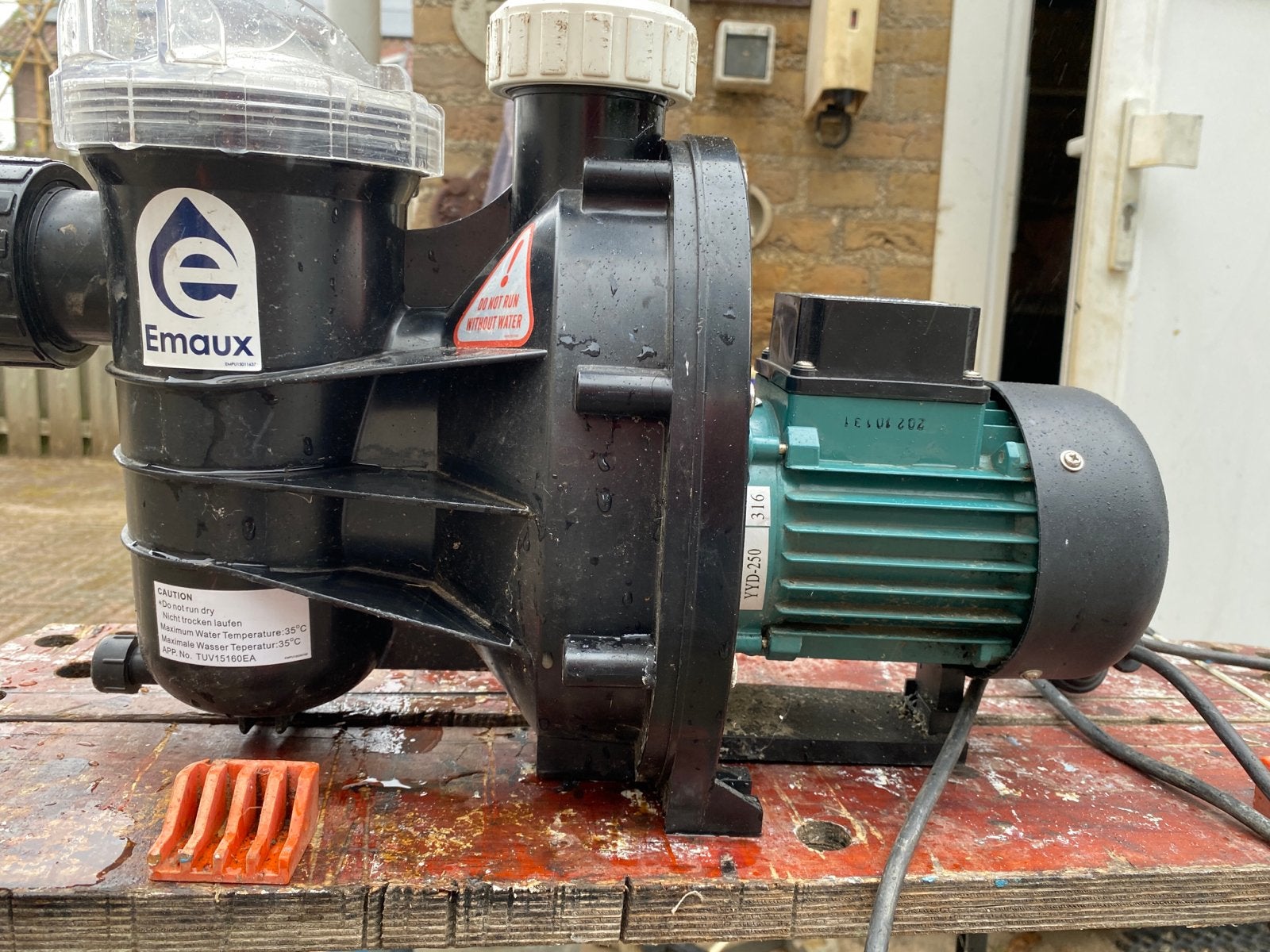 Emaux SS033 Zwembadpomp - 0.33pk / 0.43kW, Ophalen, Gebruikt, Zwembadpomp