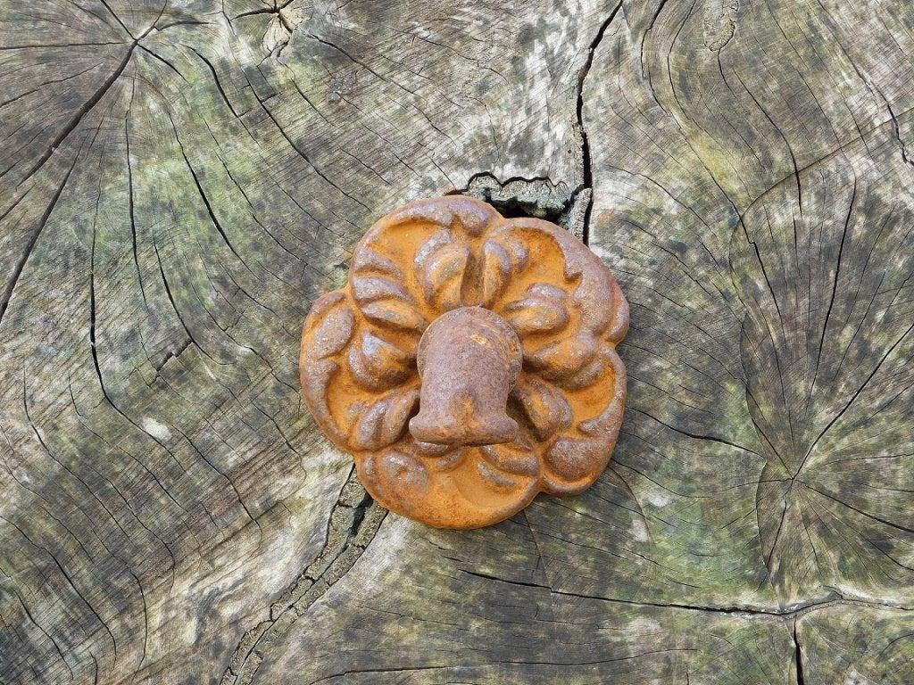 Waterspuwer voor de tuin fonteinen, rozenblad, Cast Iron, Fontein, Gietijzer, ., Ophalen of Verzenden