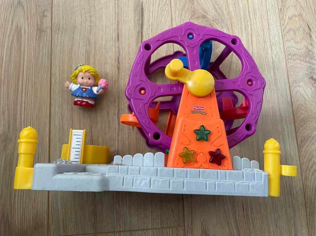 Fisher Price little people reuzenrad, Kinderen en Baby's, Speelgoed | Fisher-Price, Ophalen of Verzenden, Gebruikt, Speelset, Met geluid