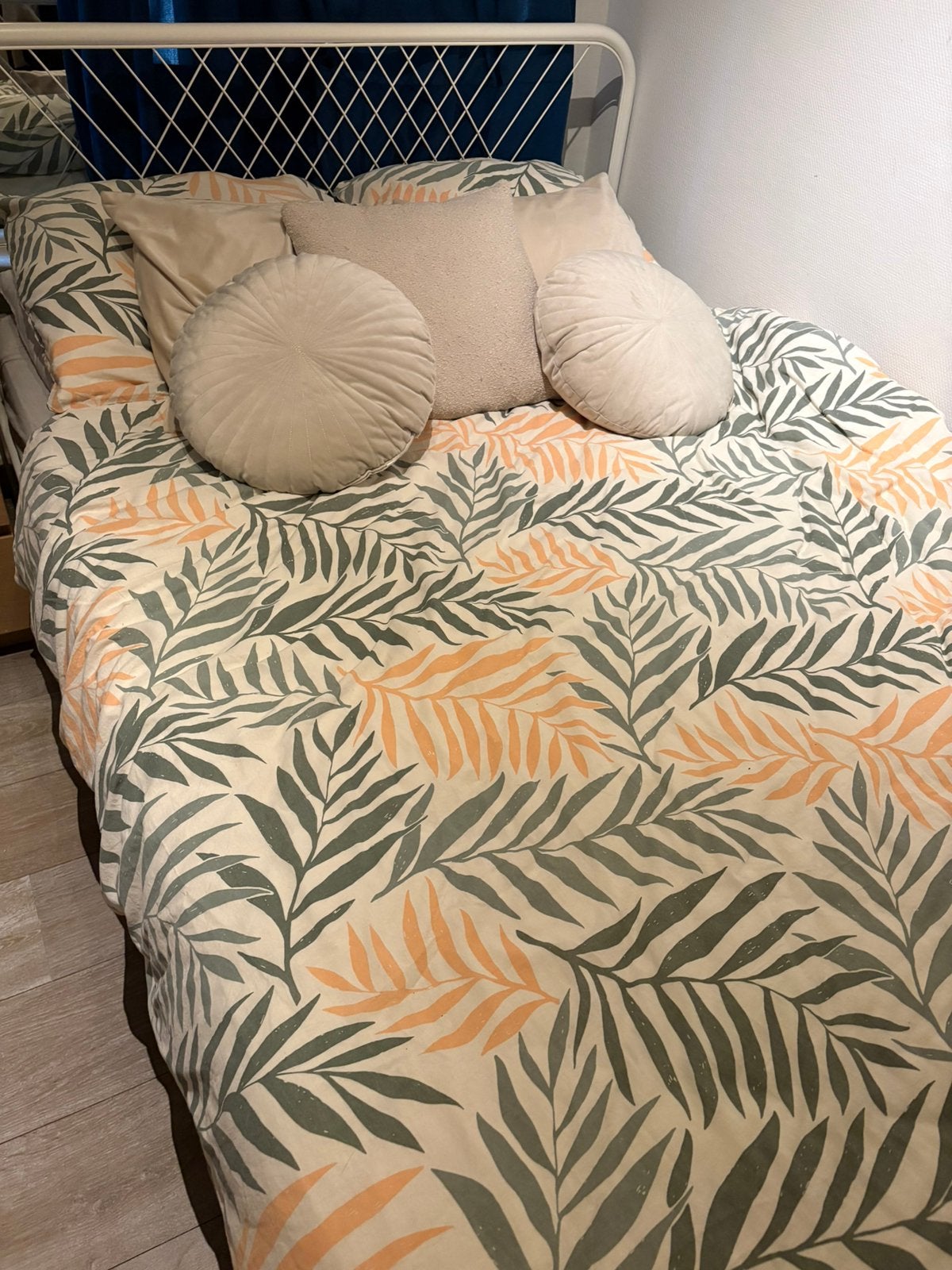 Ikea bed 140, Ophalen, Wit, Tweepersoons, 140 cm