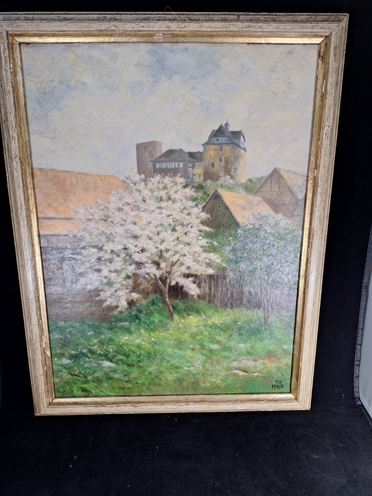 Schilderij harm kamerling onnes, Ophalen