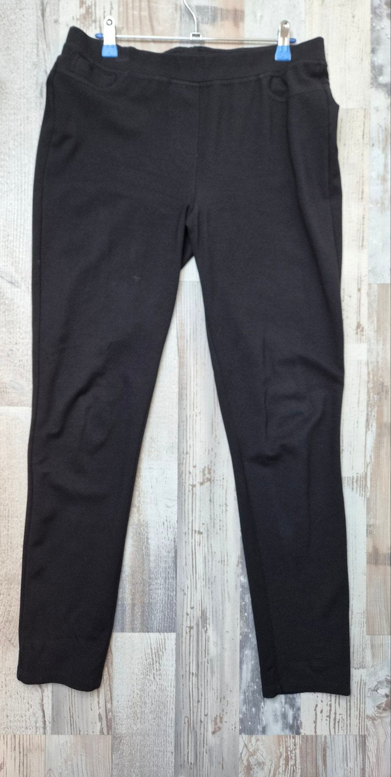 Zwarte stretch slim fit broek mt 44, Zwart, Maat 42/44 (L), Base Level, Ophalen of Verzenden