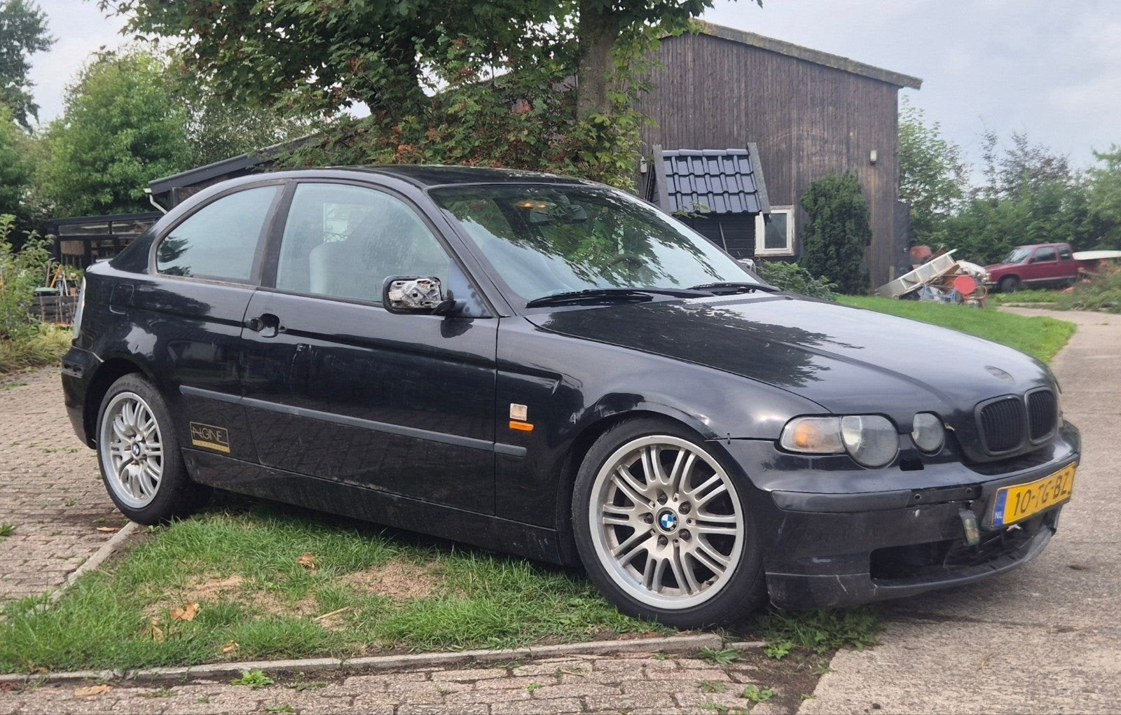 BMW 320td driftauto, Auto's, Achterwielaandrijving, Zwart, 4 cilinders, Zwart