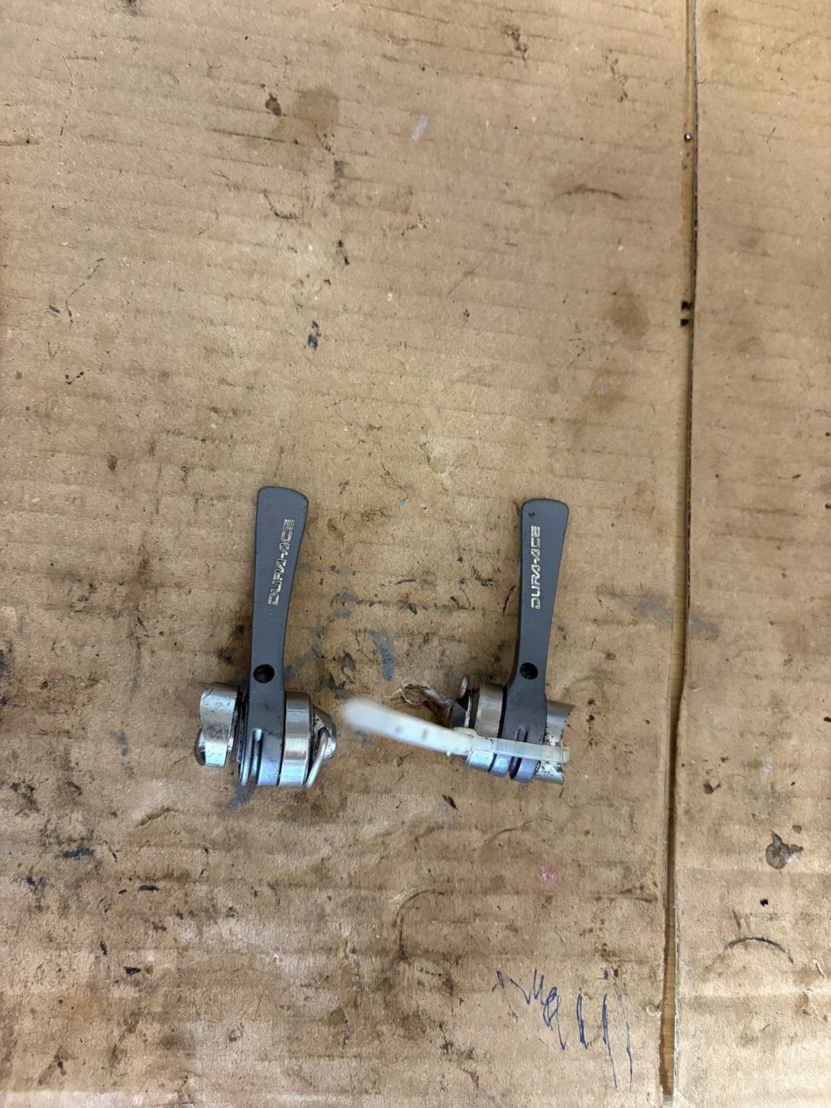 Shimano Dura Ace SL-7402 Downtube Shifters, Ophalen of Verzenden, Zo goed als nieuw, Frame