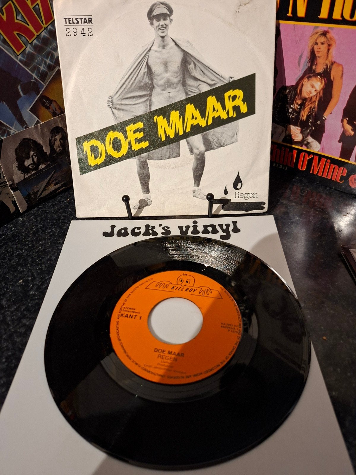 Doe Maar - Regen / 1980, Cd's en Dvd's, Vinyl | Nederlandstalig, Gebruikt, 7 inch, Ophalen of Verzenden, Fotohoes