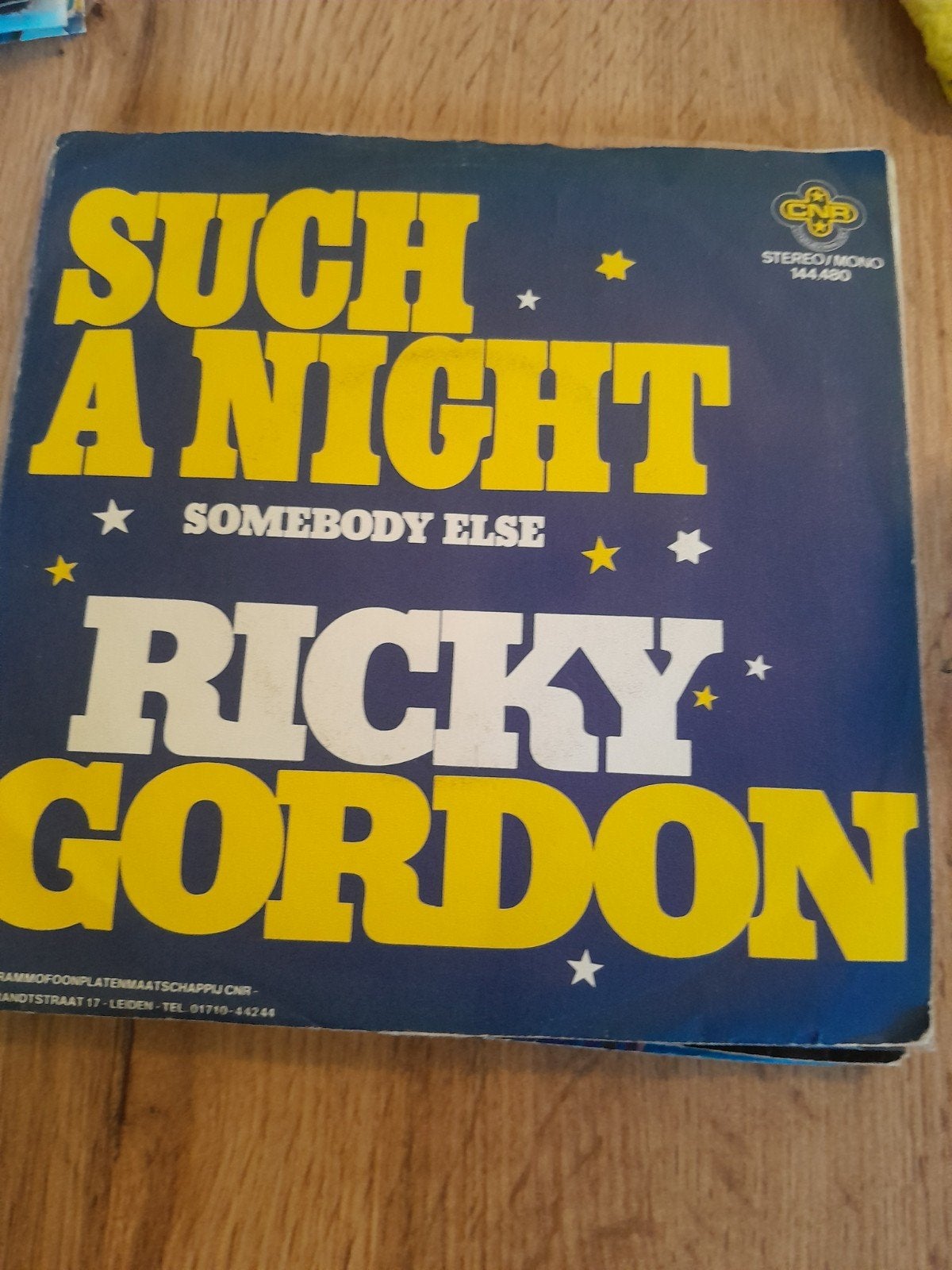 Ricky gordon 7inch such a night, Ophalen of Verzenden, Zo goed als nieuw, Pop