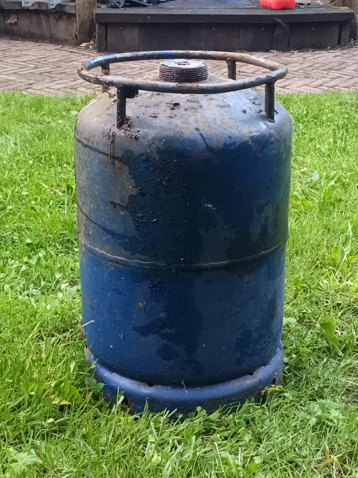 butagas gasfles, Ophalen