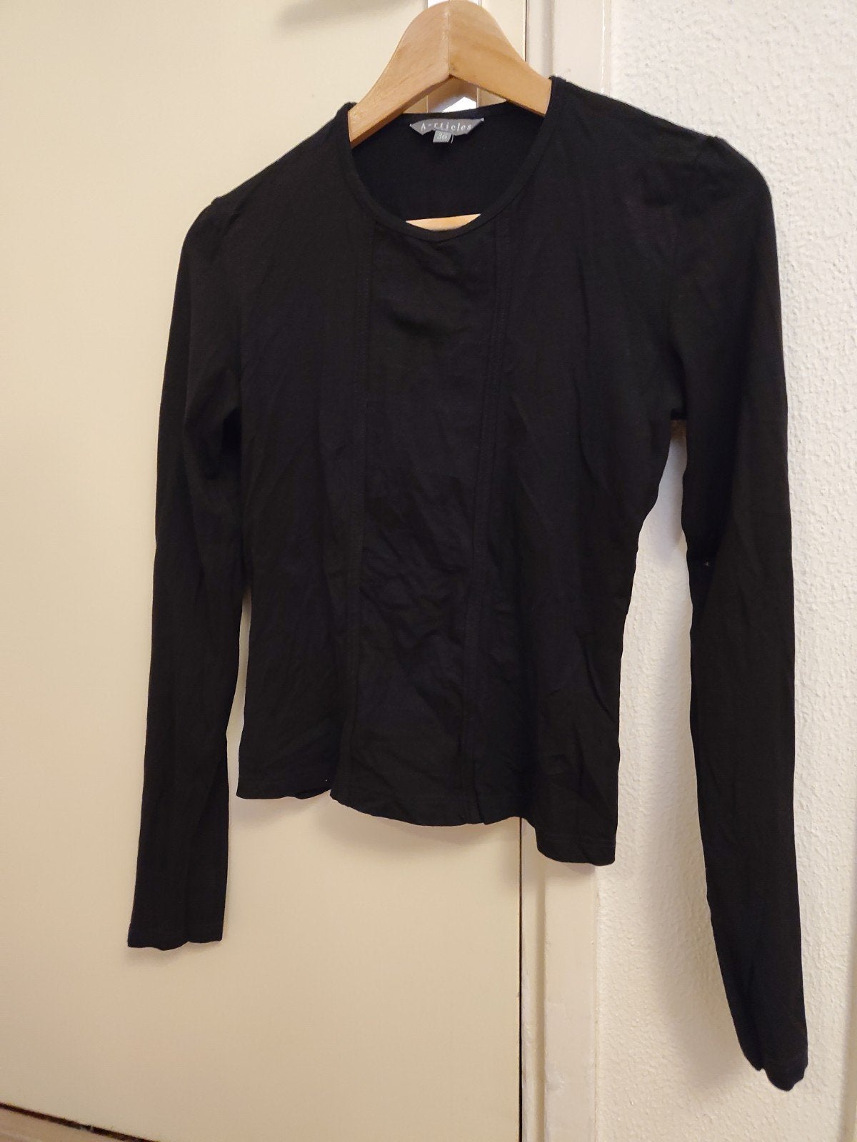 Zwart A-rticles shirt met lange mouwen, maat 36, Kleding | Dames, A-rticles, Ophalen of Verzenden