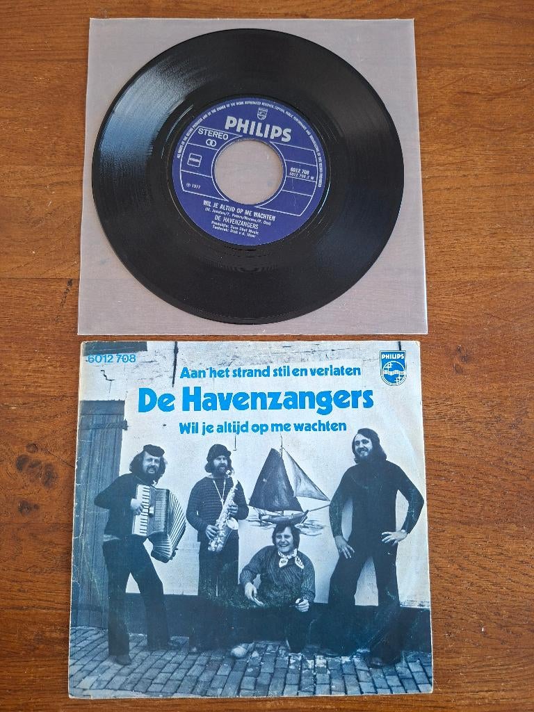De havenzangers, aan het strand stil en verlaten, Ophalen of Verzenden, Zo goed als nieuw, 7 inch, Levenslied of Smartlap