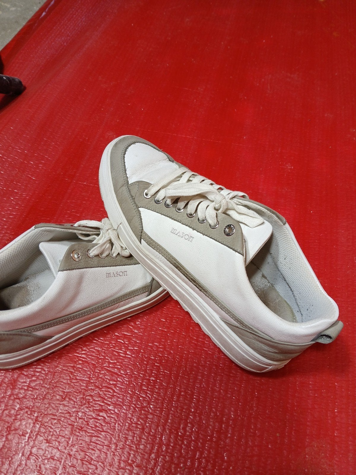 Mason Garments sneakers - Wit/Grijs maat 46, Kleding | Heren, Wit, Ophalen of Verzenden, Sneakers of Gympen, Gedragen