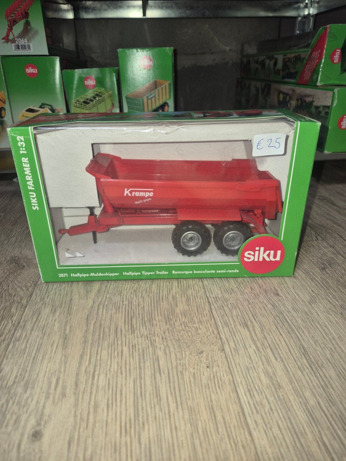 Siku Farmer 1:32 Krampe Halfpipe Kipper - Nieuw in doos, SIKU, Tractor of Landbouw, Onbekend, Nieuw