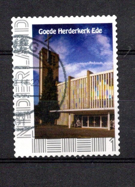 gestempelde zegel. persoonlijke: kerk EDE, Ophalen of Verzenden, Na 1940, Gestempeld