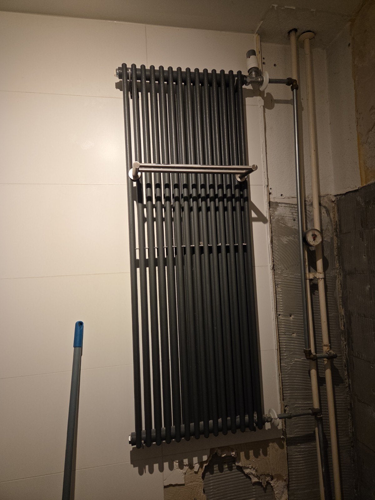 Moderne verticale designradiator - Antraciet, Ophalen, Gebruikt, Radiator, Minder dan 60 cm