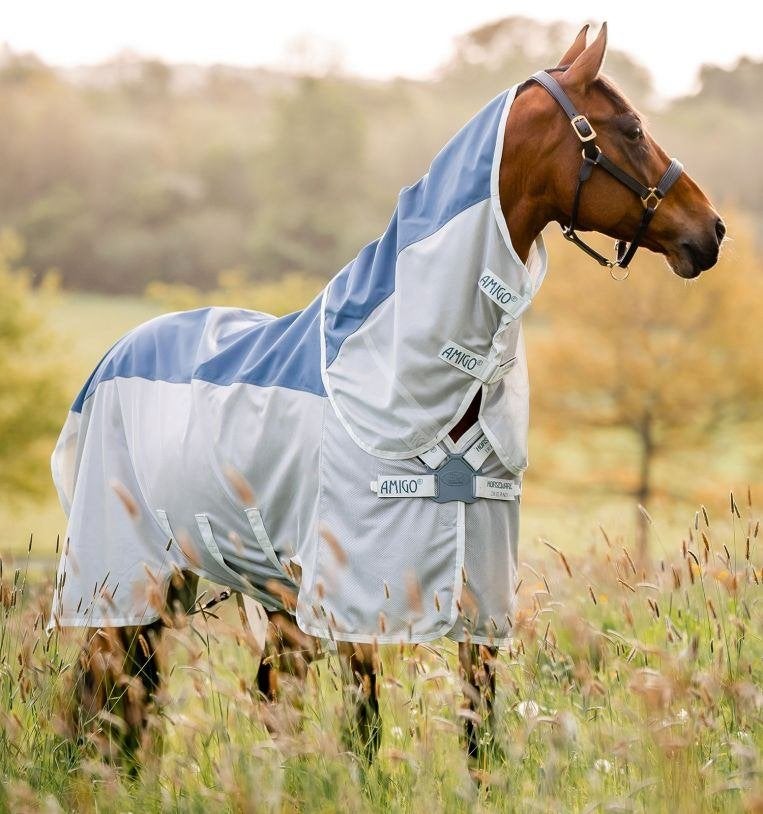 Amigo Ameco Fly Combi Plus, vliegendeken en regendeken in 1!, Afneembare hals, Vliegendeken, Nieuw, Ophalen of Verzenden