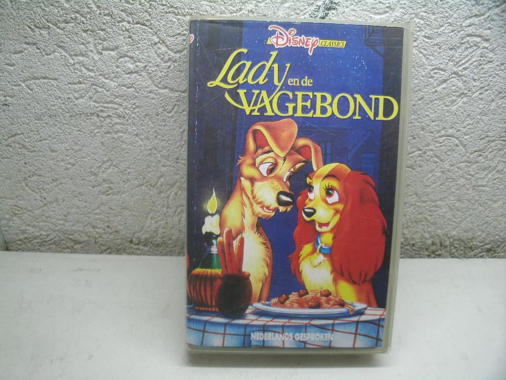 vhs 182a lady en de vagebond ned gespr, Cd's en Dvd's, VHS | Kinderen en Jeugd, Alle leeftijden, Ophalen of Verzenden, Gebruikt