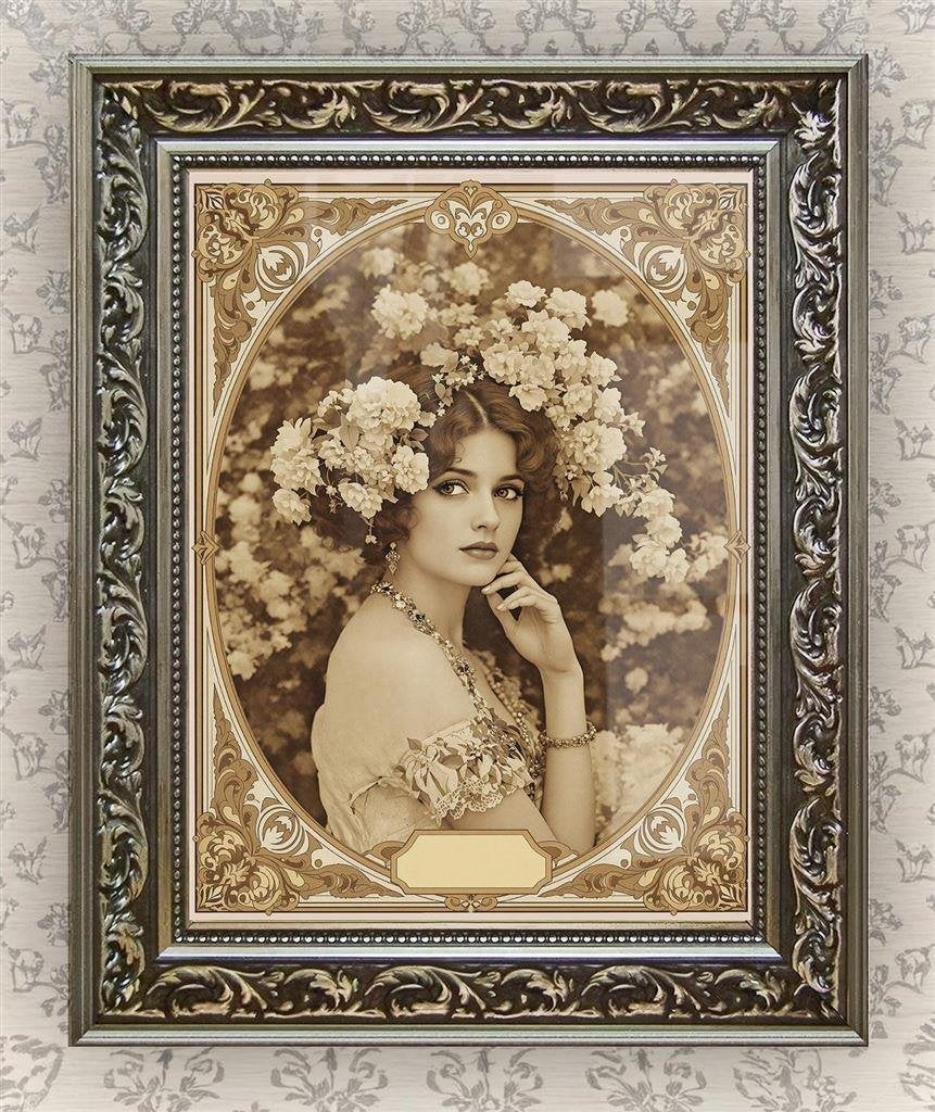 Elegante Victoriaanse Dame Fashion Poster Art Nouveau ., Verzenden