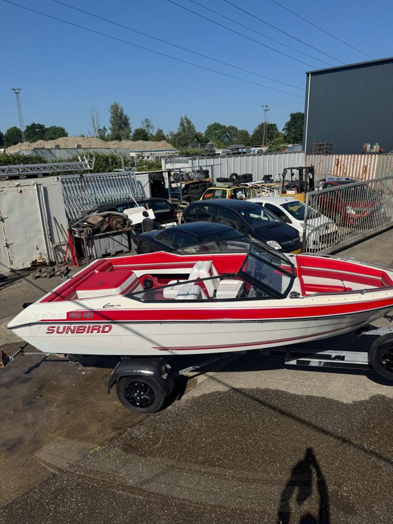 Sunbird corsair 175 bowrider met riba Trailer, Watersport en Boten, Overige merken, Gebruikt, Ophalen of Verzenden, Buitenboordmotor
