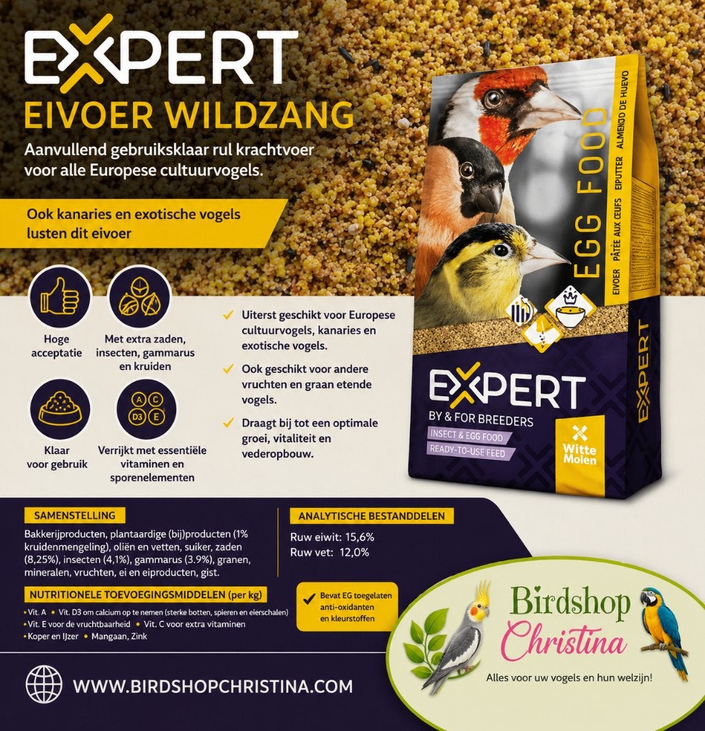 EXPERT Eivoer Wildzang 3kg - 15.6% Eiwitten, Insecten, gamma, Ophalen, Nieuw, Eten en Drinken