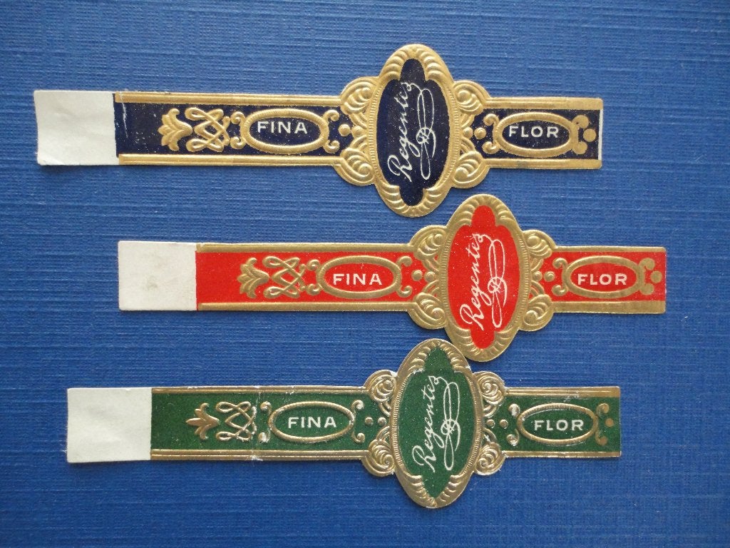 sigarenbandjes 14= 3st, Verzamelen, Ophalen of Verzenden, Gebruikt, Sigarenbandjes