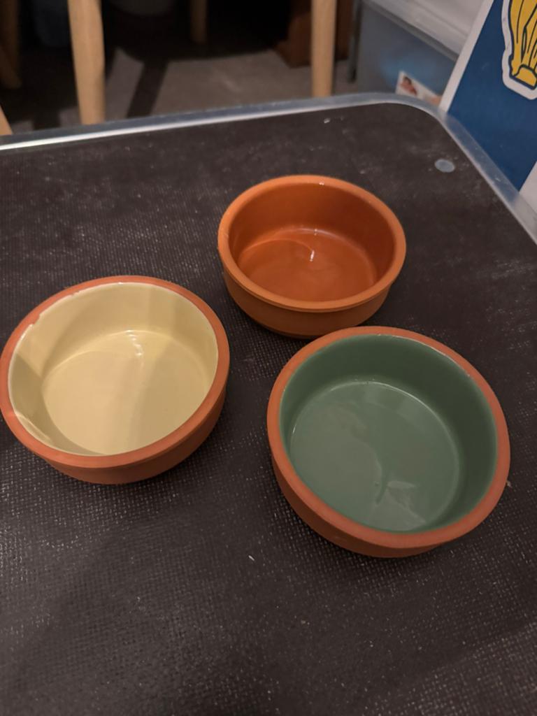 Set van 5 terracotta schaaltjes / tapas bakjes, Ophalen of Verzenden, Nieuw