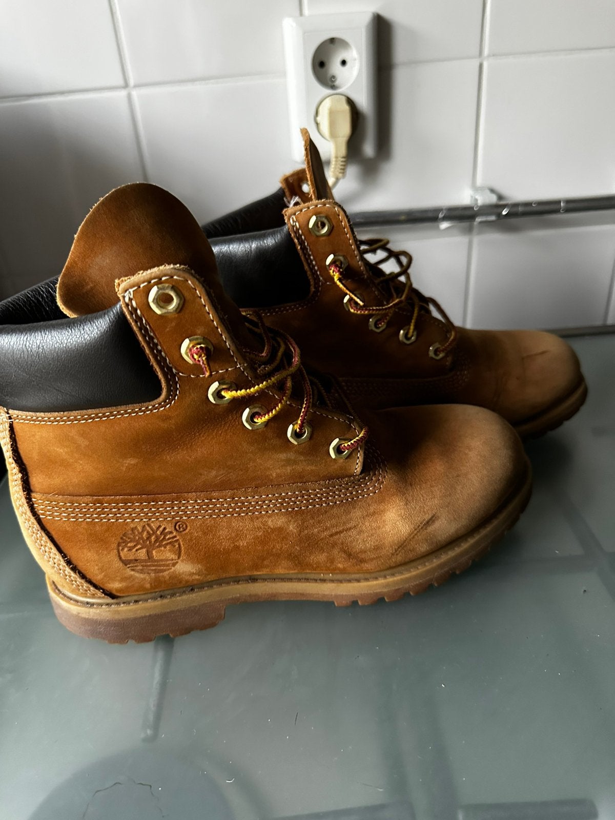 Originele Timberland 6-inch Premium Boots Wheat maat 38/US7, Kleding | Heren, Bruin, Boots, Ophalen of Verzenden, Gedragen