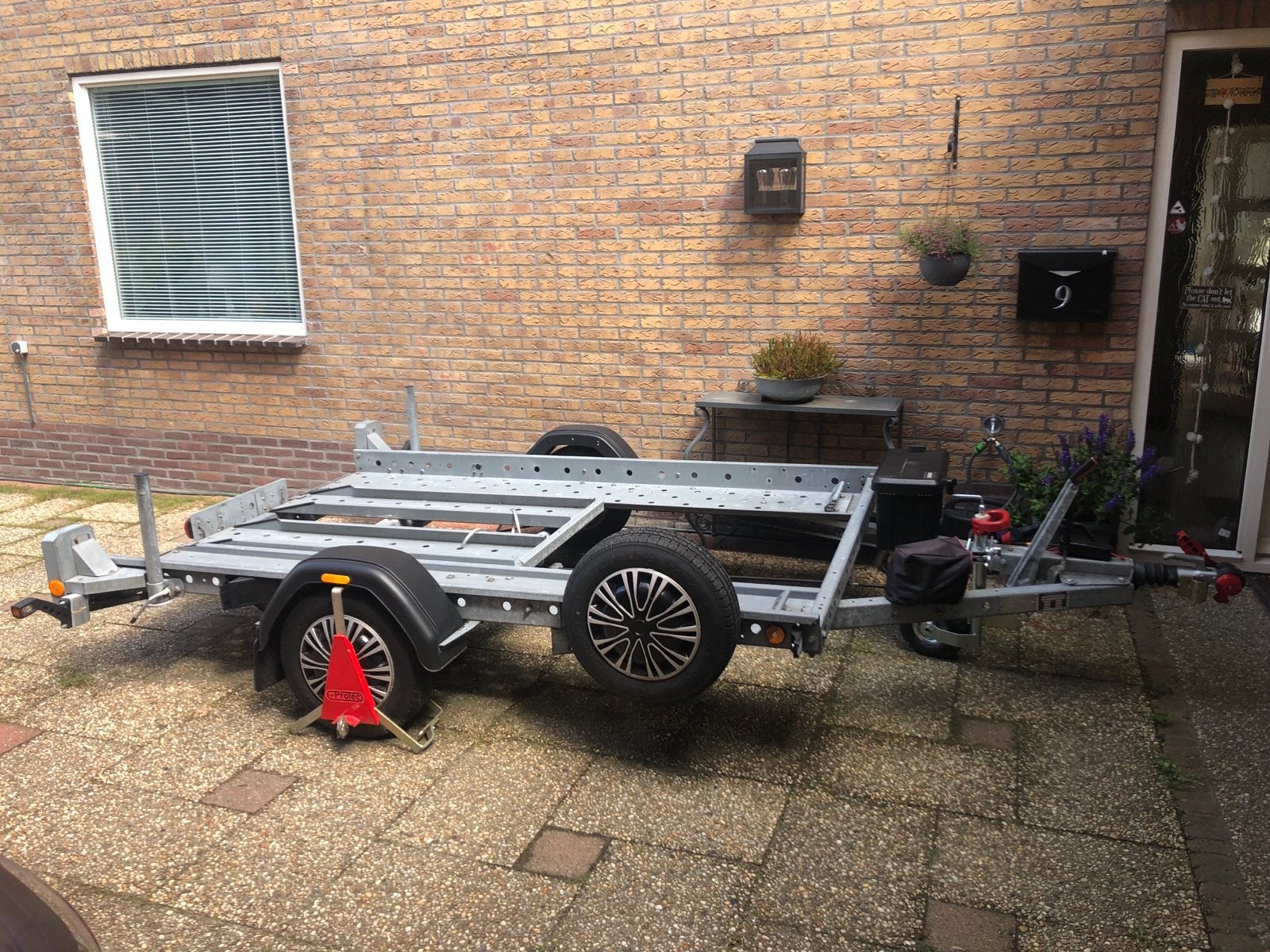 Robuuste autotrailer - perfect voor transport, Ophalen, Gebruikt