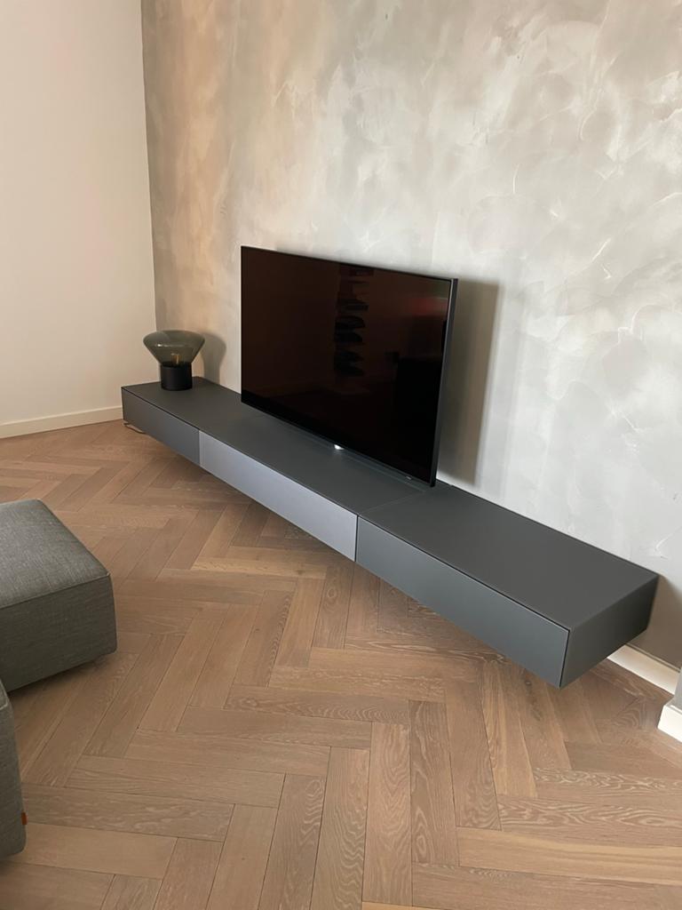 Spectral TV kast met draaibare beugel, LED en soundsystem, Ophalen, Overige materialen, Zo goed als nieuw, 200 cm of meer