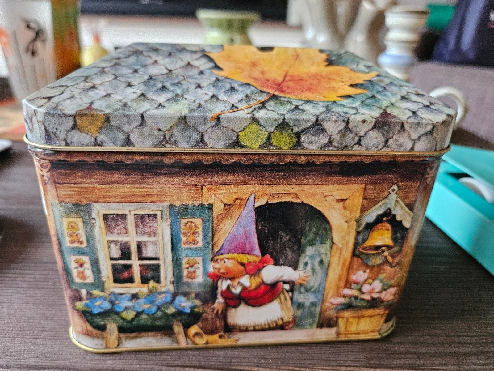 Rien Poortvliet kabouter koekblik  vintage, Verzamelen, Blikken, Ophalen of Verzenden