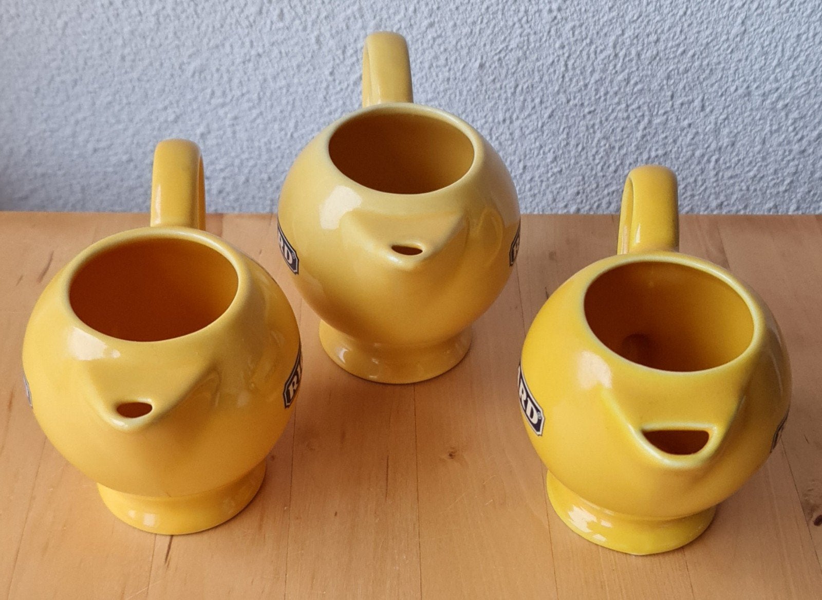 3 Ricard Pastis waterkannetjes - Vintage Geel, Verzenden