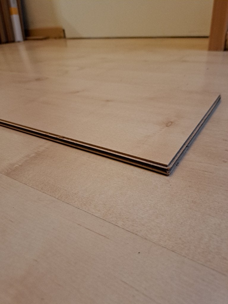 lichte laminaat vloer met vaste ondervloer, Huis en Inrichting, Ophalen, Gebruikt, 5 tot 10 m², Laminaat
