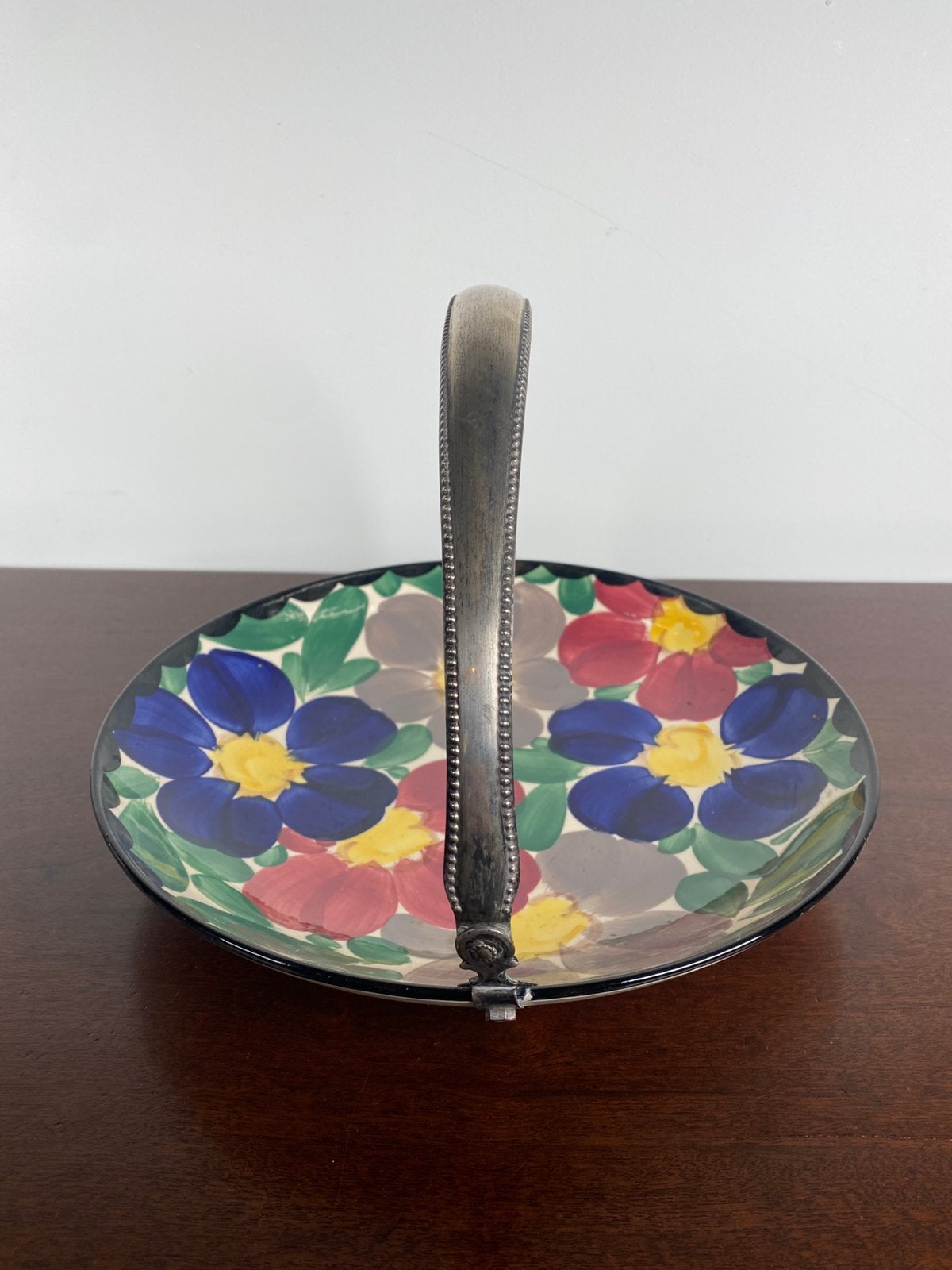 Schaal met zilveren hengsel, Ophalen of Verzenden, Zilver