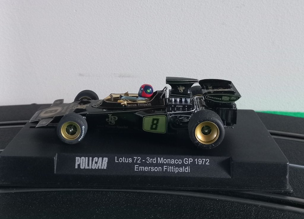 Policar Slotcar 1:32 Lotus 72, Overige merken, Ophalen of Verzenden, Elektrisch, Racebaan