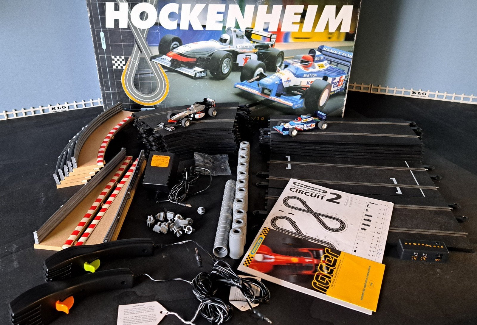 Scalextric Racebaan Hockenheim met 2 Formule 1 auto's, Kinderen en Baby's, Zelf te bouwen, Elektrisch, Ophalen, Overige merken