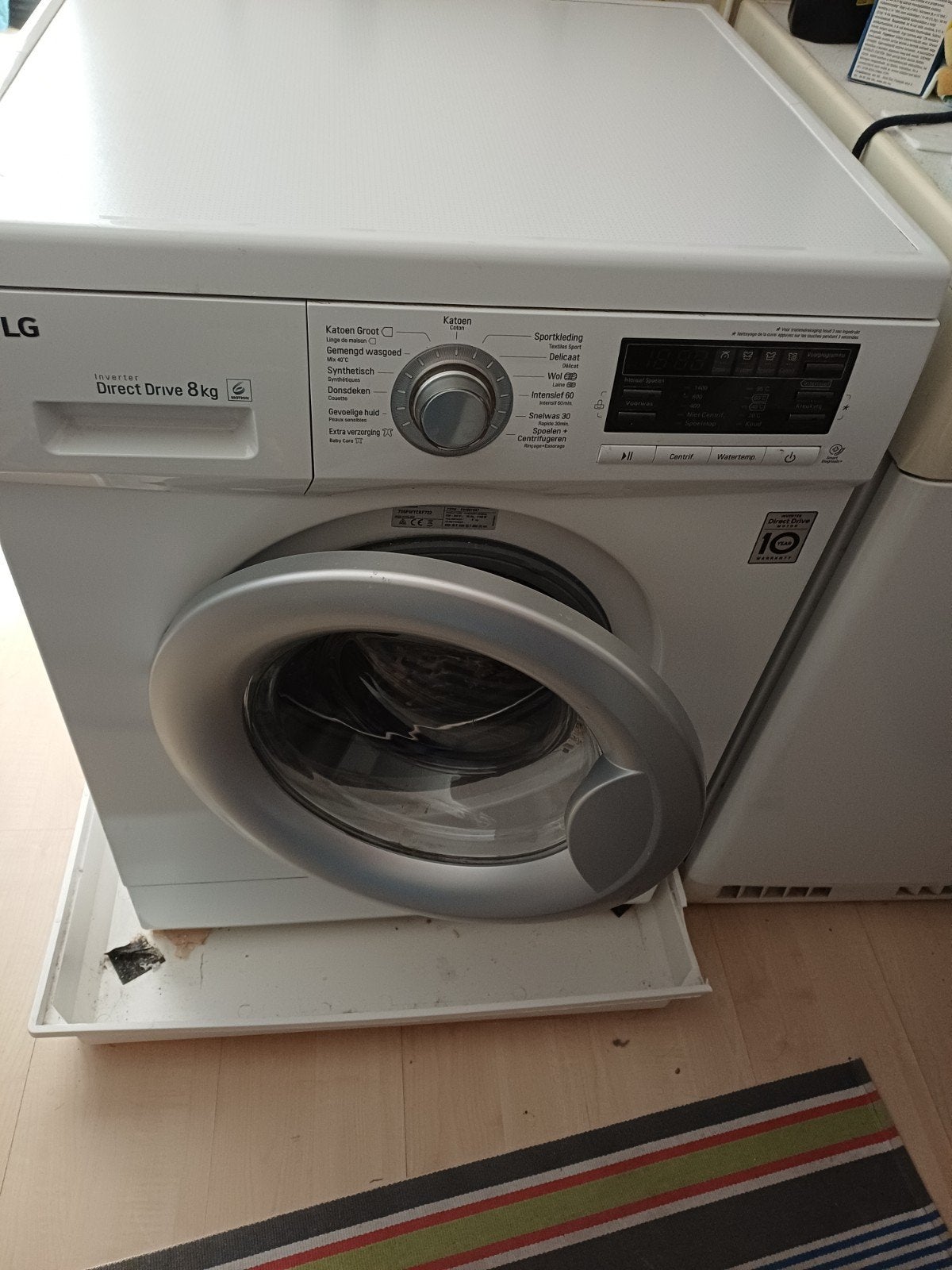 LG FH4B8TDA7 Direct Drive Wasmachine, Ophalen, 1200 tot 1600 toeren, Gebruikt, Energieklasse A of zuiniger
