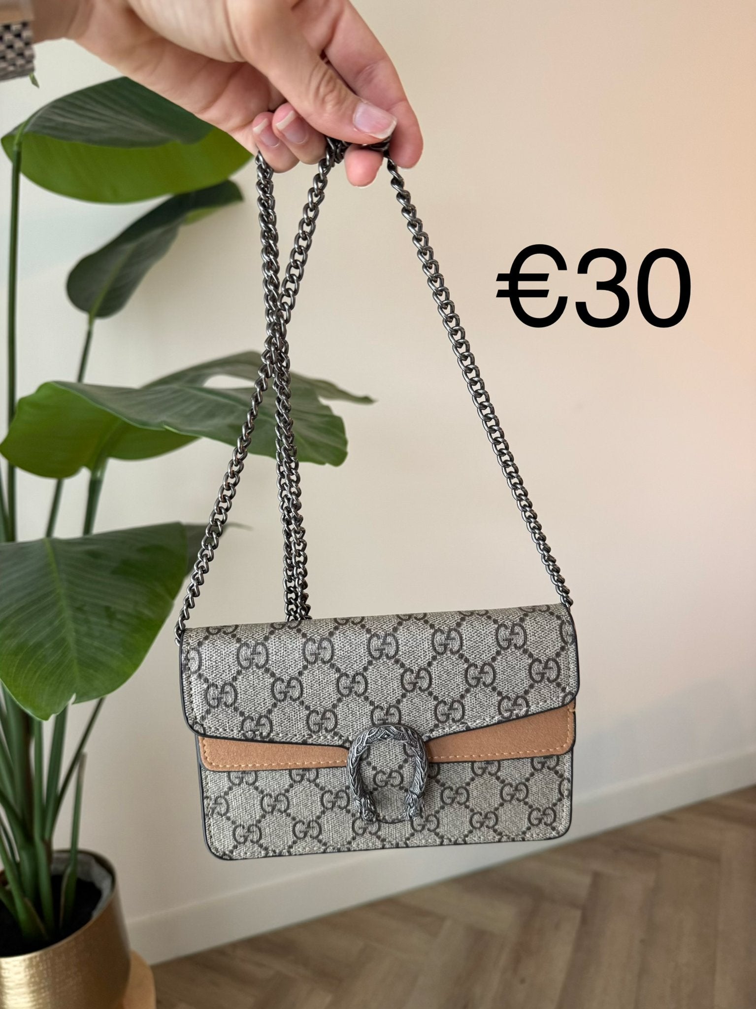 Gucci Dionysus GG Supreme schoudertasje, Ophalen of Verzenden, Zo goed als nieuw, Beige, Schoudertasje