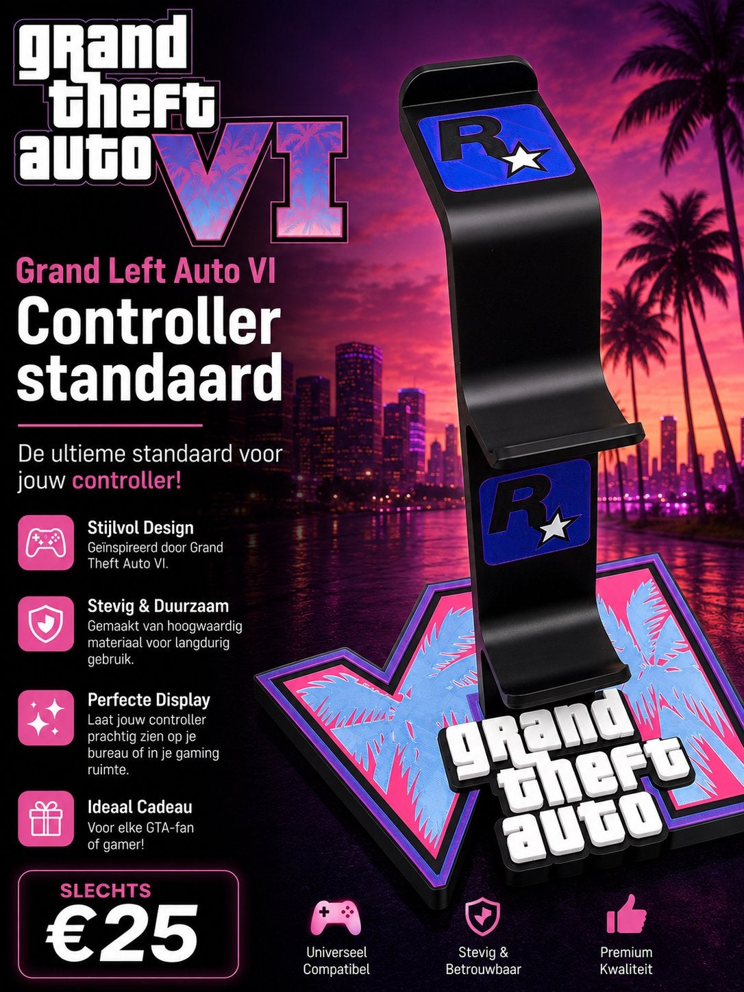 GTA 6 Controller Standaard, Ophalen of Verzenden, Nieuw, Controller, PlayStation 4