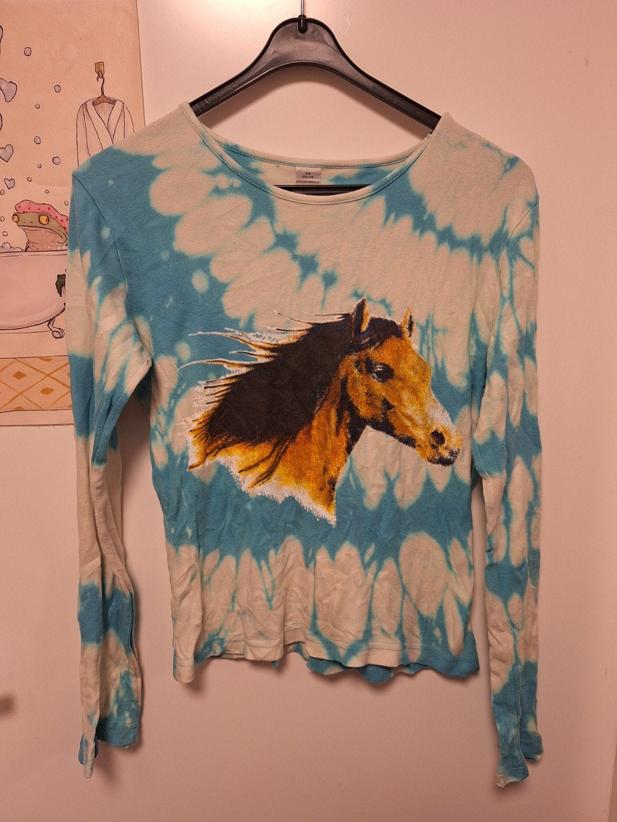 indeknoop - paarden shirt meisjes tie dye maat 170, Verzenden, Gebruikt, Meisje, Shirt of Longsleeve