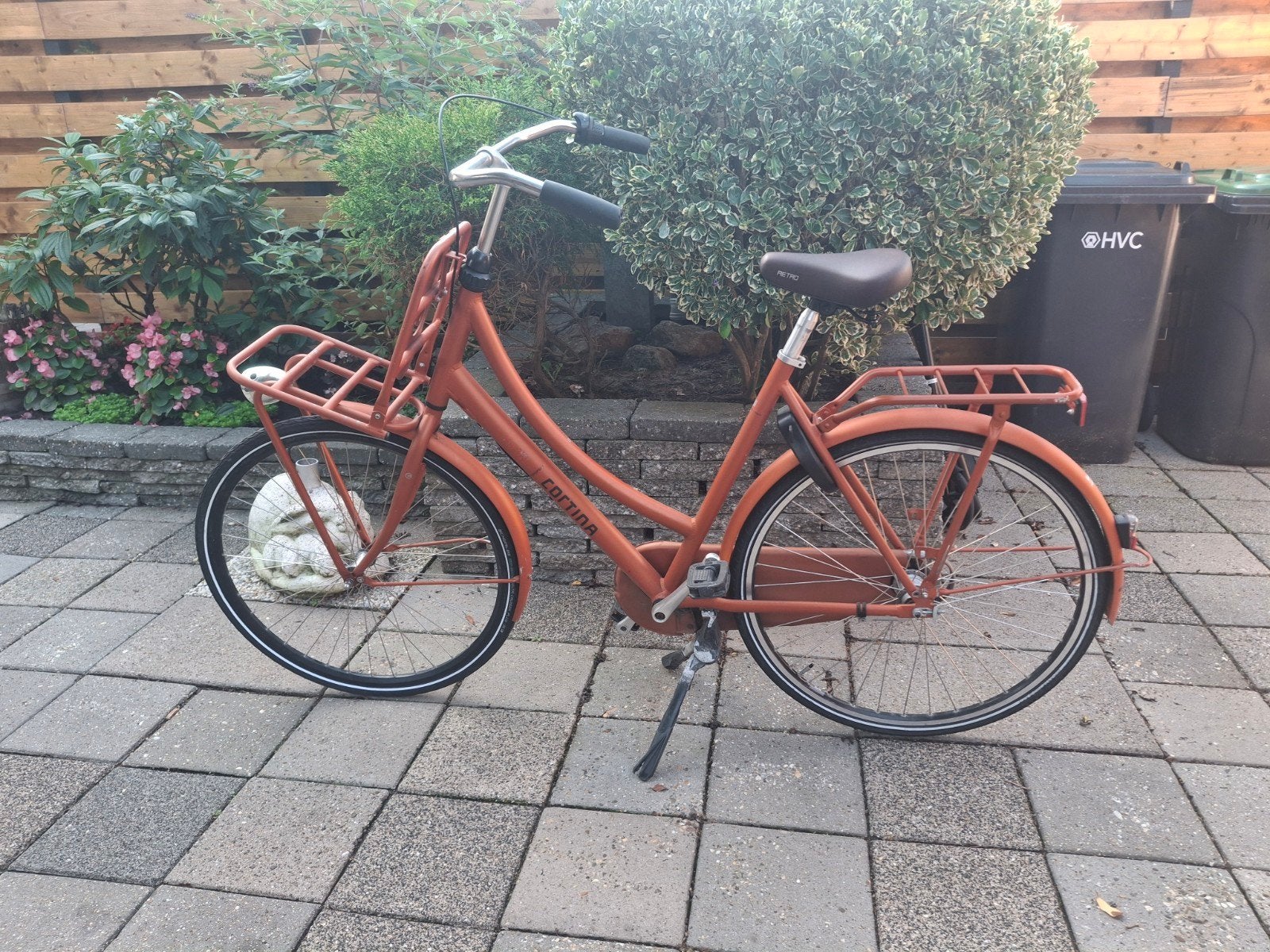 Cortina Transportfiets Dames - Oranje, Terugtraprem, Gebruikt, 47 tot 50 cm, Ophalen