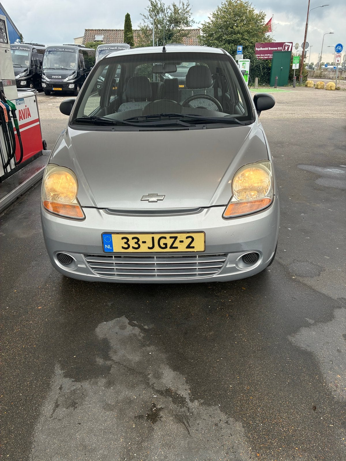 Chevrolet Matiz 0.8 2009 Grijs, Auto's, Voorwielaandrijving, Origineel Nederlands, 19 km/l, Particulier