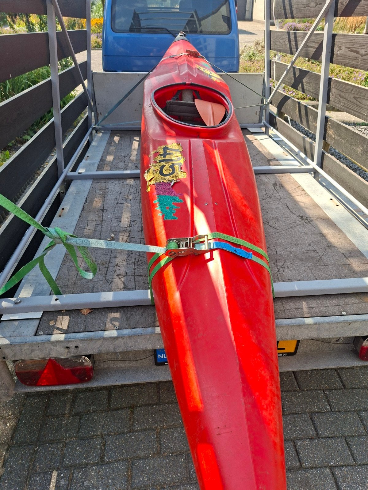 Rode Kano, Ophalen, Gebruikt, Eén persoon, Met peddels