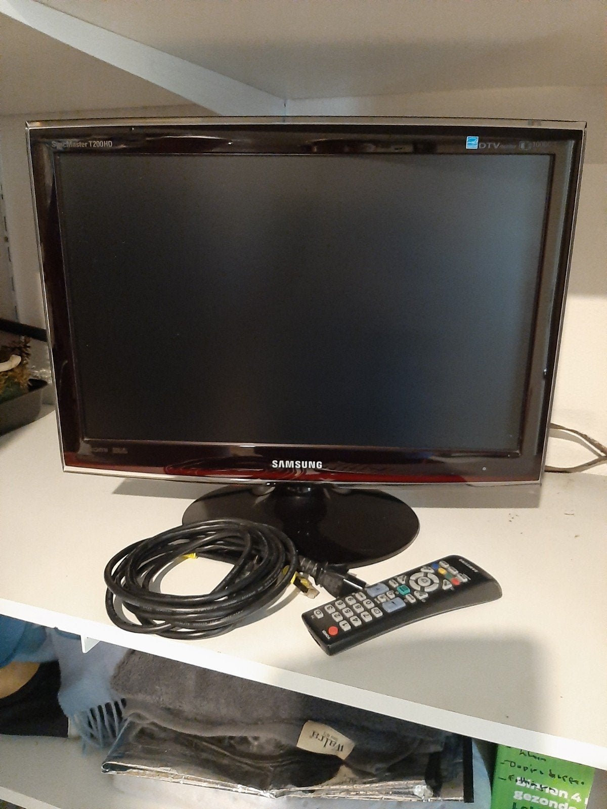 Samsung SyncMaster T200HD LCD TV/Monitor, Gebruikt, 50 Hz, Ophalen of Verzenden, Samsung