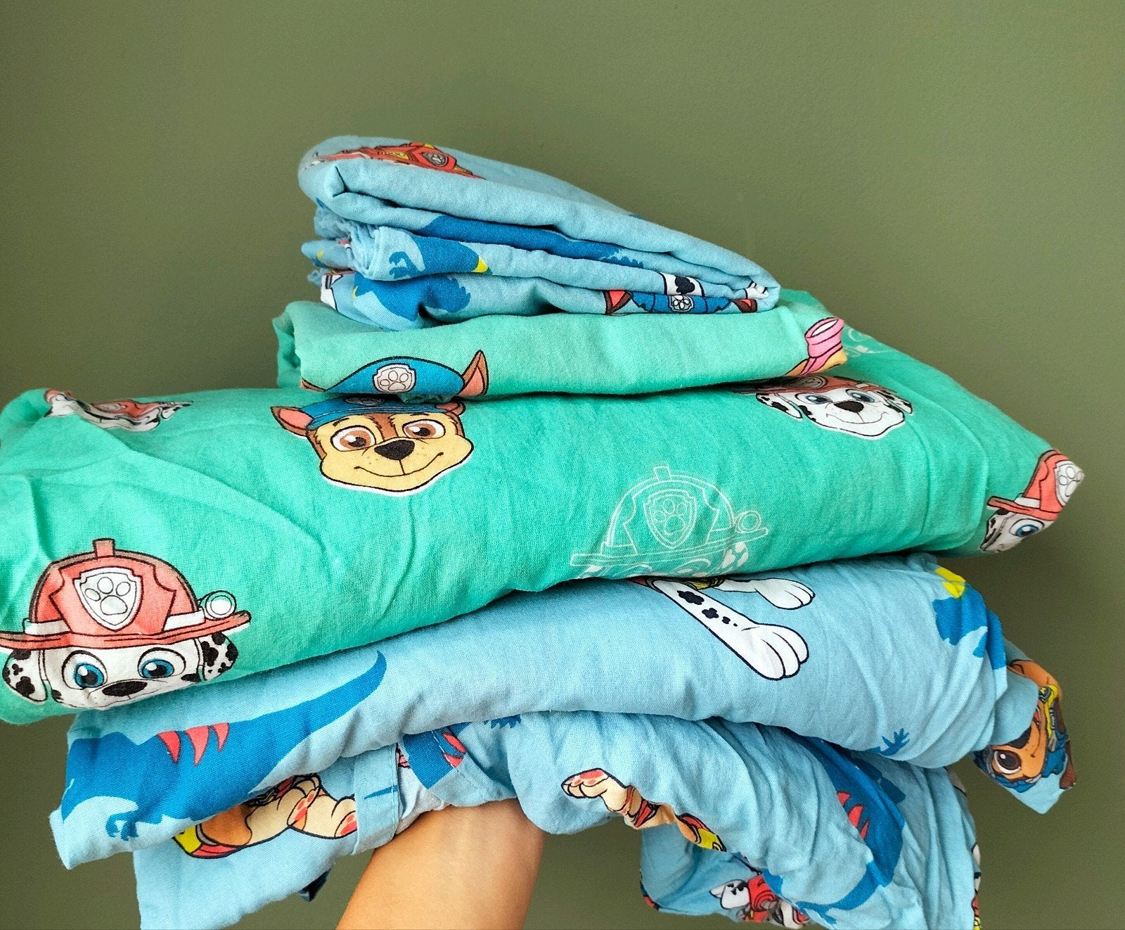 Leuk Paw patrol pakket o.a dekbedovertrek, auto, boekje, Ophalen of Verzenden, Gebruikt