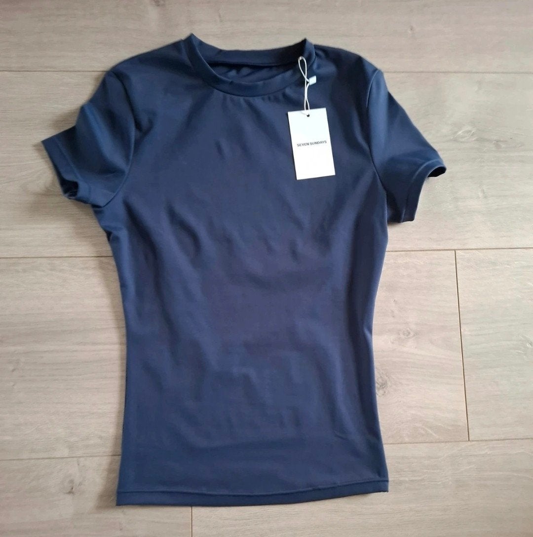 Seven Sunday sportshirt maat L, donkerblauw, nieuw, Kleding | Dames, Seven Sundays, Blauw, Maat 42/44 (L), Nieuw