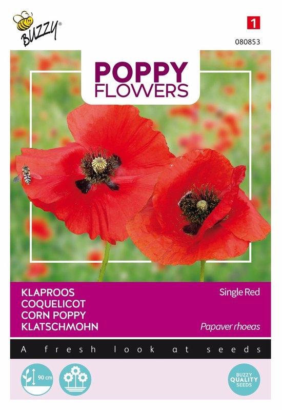 Poppies Of The World - Klaproos zaden - Rhoeas Rood