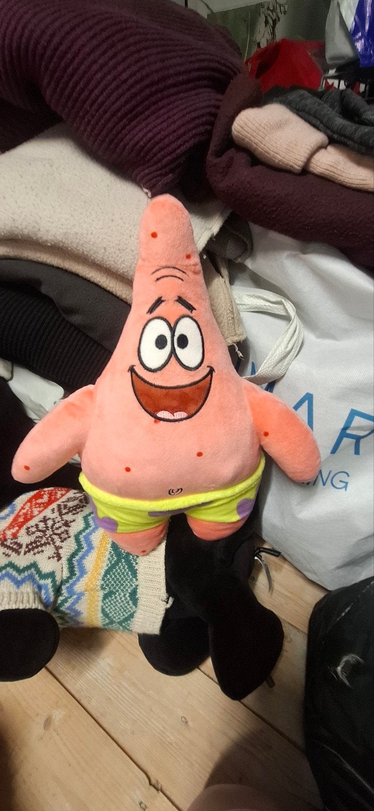 Nieuwstaat Patrick uit Spongebob knuffel, Kinderen en Baby's, Overige karakters, Overige typen, Ophalen of Verzenden, Zo goed als nieuw