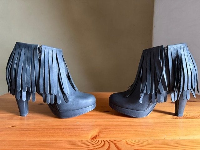 Hoge enkellaarsjes mat-zwart Ganni maat 36,5 NP € 250,-, Kleding | Dames, Schoenen, Verzenden, Zwart, Lage of Enkellaarzen, Nieuw