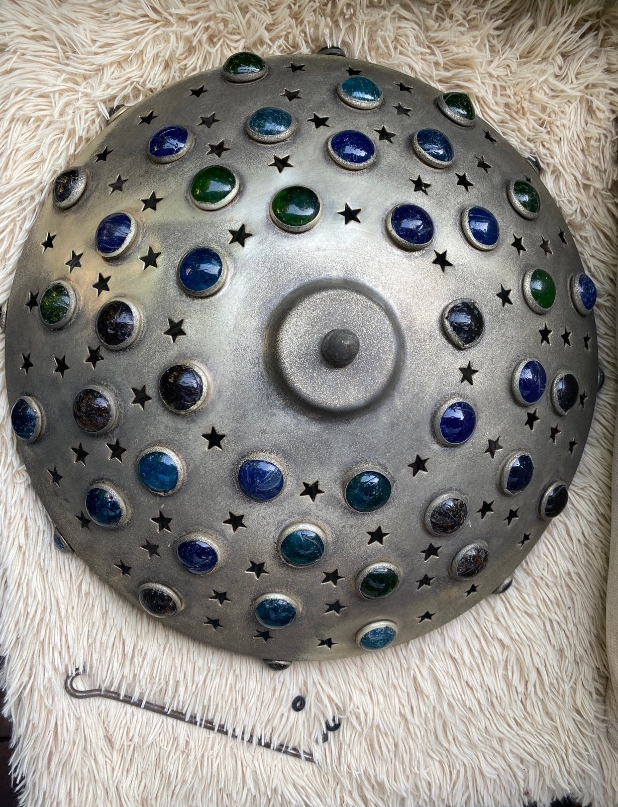 Marokkanische plafonlamp, sterrenhemel, Handmade, Huis en Inrichting, Lampen | Plafondlampen, Ophalen, Zo goed als nieuw