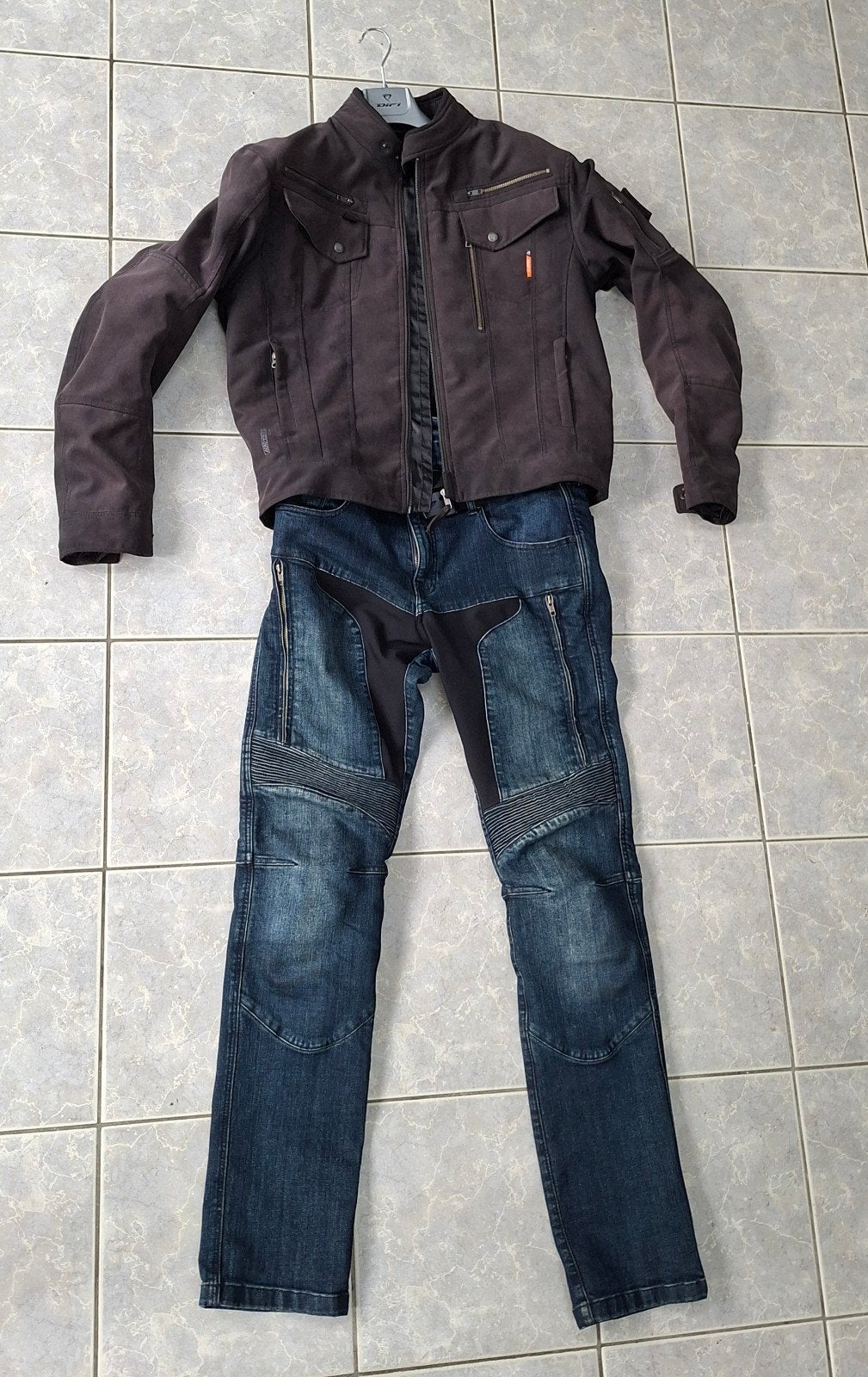 DIFI motorkleding urban combi: Jas Trooper en Jeans Velasco, Motoren, Kleding | Motorkleding, Ophalen, Jas | textiel, Heren, Difi