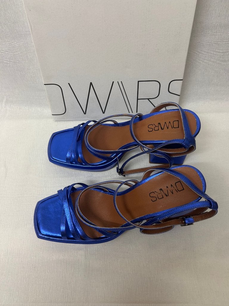 DWRS sandalette / sandalen blauw 38 *~~nieuw~~*, Kleding | Dames, Schoenen, Nieuw, Sandalen of Muiltjes, Verzenden, Blauw