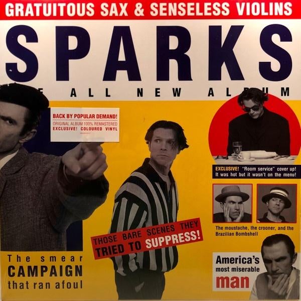 Sparks - Gratuitous Sax & Senseless Violins Red Vinyl LP 🤩, Ophalen, Zo goed als nieuw, 12 inch, Poprock